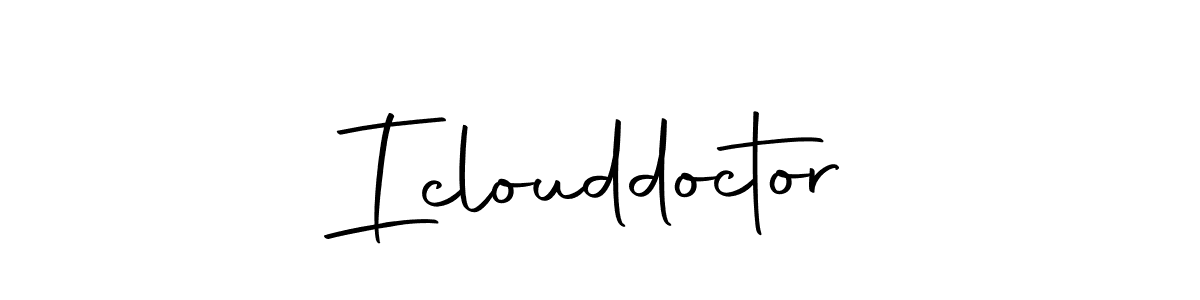 Create a beautiful signature design for name Iclouddoctor. With this signature (Autography-DOLnW) fonts, you can make a handwritten signature for free. Iclouddoctor signature style 10 images and pictures png