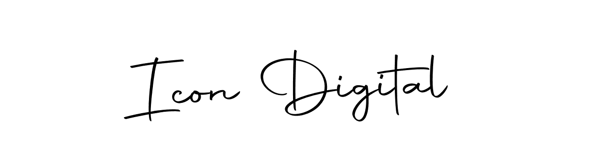 Design your own signature with our free online signature maker. With this signature software, you can create a handwritten (Autography-DOLnW) signature for name Icon Digital. Icon Digital signature style 10 images and pictures png