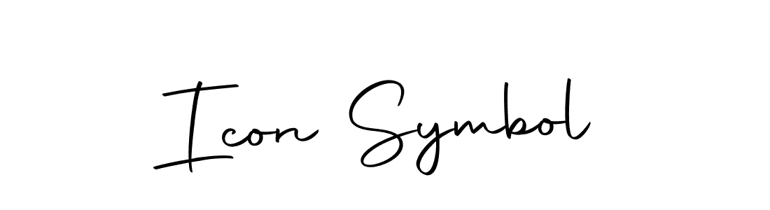 Use a signature maker to create a handwritten signature online. With this signature software, you can design (Autography-DOLnW) your own signature for name Icon Symbol. Icon Symbol signature style 10 images and pictures png