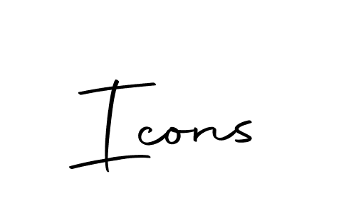 Here are the top 10 professional signature styles for the name Icons. These are the best autograph styles you can use for your name. Icons signature style 10 images and pictures png