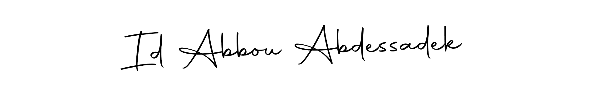 You can use this online signature creator to create a handwritten signature for the name Id Abbou Abdessadek. This is the best online autograph maker. Id Abbou Abdessadek signature style 10 images and pictures png