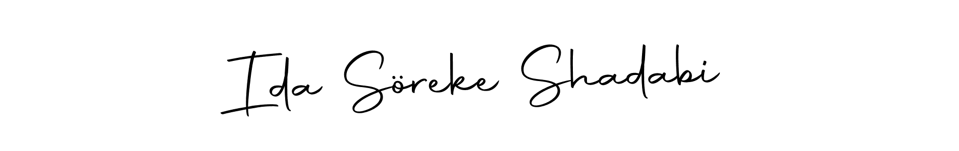 The best way (Autography-DOLnW) to make a short signature is to pick only two or three words in your name. The name Ida Söreke Shadabi include a total of six letters. For converting this name. Ida Söreke Shadabi signature style 10 images and pictures png