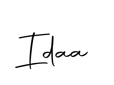 You should practise on your own different ways (Autography-DOLnW) to write your name (Idaa) in signature. don't let someone else do it for you. Idaa signature style 10 images and pictures png