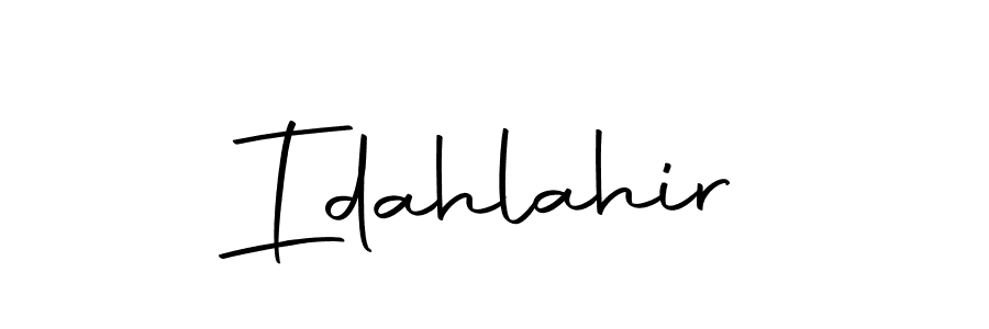 You should practise on your own different ways (Autography-DOLnW) to write your name (Idahlahir) in signature. don't let someone else do it for you. Idahlahir signature style 10 images and pictures png
