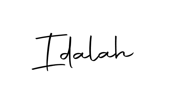 How to make Idalah name signature. Use Autography-DOLnW style for creating short signs online. This is the latest handwritten sign. Idalah signature style 10 images and pictures png
