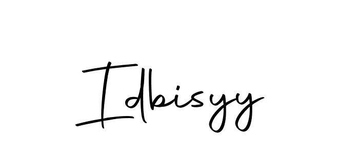 How to make Idbisyy signature? Autography-DOLnW is a professional autograph style. Create handwritten signature for Idbisyy name. Idbisyy signature style 10 images and pictures png