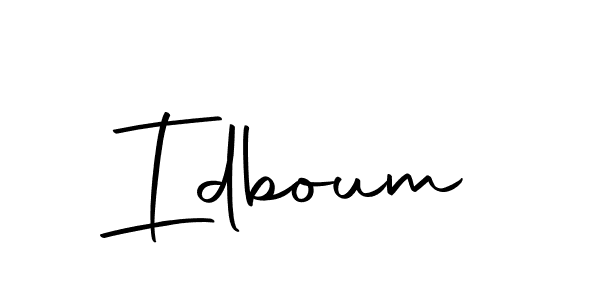 Use a signature maker to create a handwritten signature online. With this signature software, you can design (Autography-DOLnW) your own signature for name Idboum. Idboum signature style 10 images and pictures png