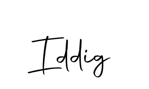 Design your own signature with our free online signature maker. With this signature software, you can create a handwritten (Autography-DOLnW) signature for name Iddig. Iddig signature style 10 images and pictures png