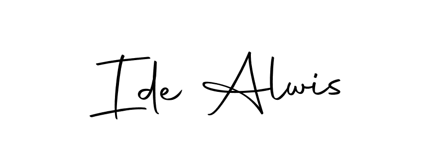 Make a beautiful signature design for name Ide Alwis. With this signature (Autography-DOLnW) style, you can create a handwritten signature for free. Ide Alwis signature style 10 images and pictures png