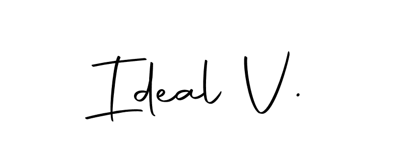 Create a beautiful signature design for name Ideal V.. With this signature (Autography-DOLnW) fonts, you can make a handwritten signature for free. Ideal V. signature style 10 images and pictures png