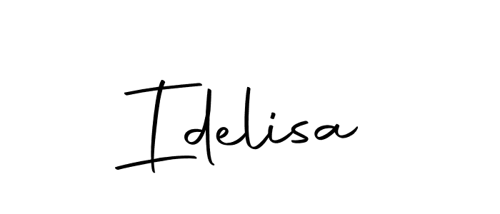 How to make Idelisa signature? Autography-DOLnW is a professional autograph style. Create handwritten signature for Idelisa name. Idelisa signature style 10 images and pictures png