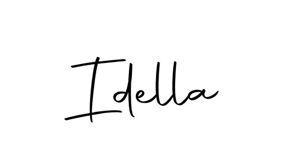 How to make Idella name signature. Use Autography-DOLnW style for creating short signs online. This is the latest handwritten sign. Idella signature style 10 images and pictures png