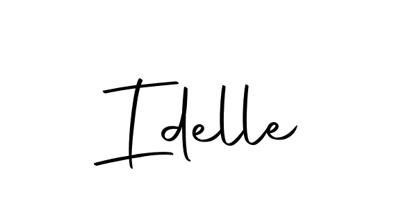 Make a beautiful signature design for name Idelle. With this signature (Autography-DOLnW) style, you can create a handwritten signature for free. Idelle signature style 10 images and pictures png