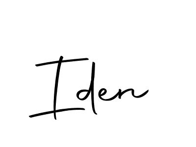 Make a beautiful signature design for name Iden. With this signature (Autography-DOLnW) style, you can create a handwritten signature for free. Iden signature style 10 images and pictures png