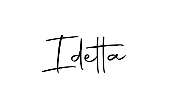 Idetta stylish signature style. Best Handwritten Sign (Autography-DOLnW) for my name. Handwritten Signature Collection Ideas for my name Idetta. Idetta signature style 10 images and pictures png