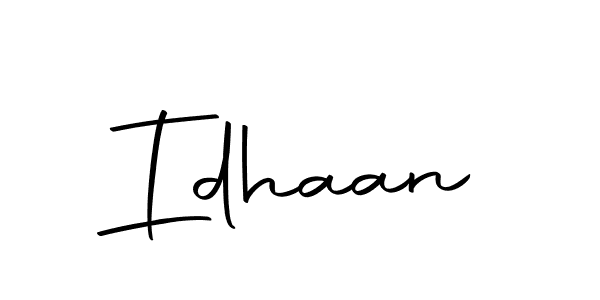 Create a beautiful signature design for name Idhaan. With this signature (Autography-DOLnW) fonts, you can make a handwritten signature for free. Idhaan signature style 10 images and pictures png