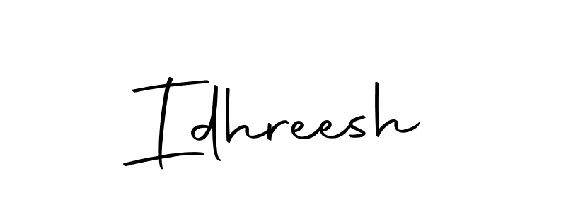 How to make Idhreesh signature? Autography-DOLnW is a professional autograph style. Create handwritten signature for Idhreesh name. Idhreesh signature style 10 images and pictures png