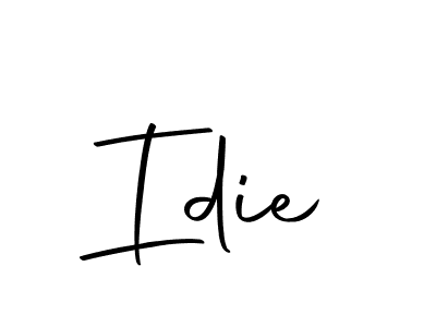 Also we have Idie name is the best signature style. Create professional handwritten signature collection using Autography-DOLnW autograph style. Idie signature style 10 images and pictures png