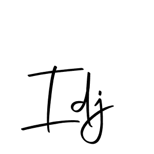 Make a beautiful signature design for name Idj. With this signature (Autography-DOLnW) style, you can create a handwritten signature for free. Idj signature style 10 images and pictures png