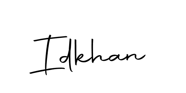 Idkhan stylish signature style. Best Handwritten Sign (Autography-DOLnW) for my name. Handwritten Signature Collection Ideas for my name Idkhan. Idkhan signature style 10 images and pictures png