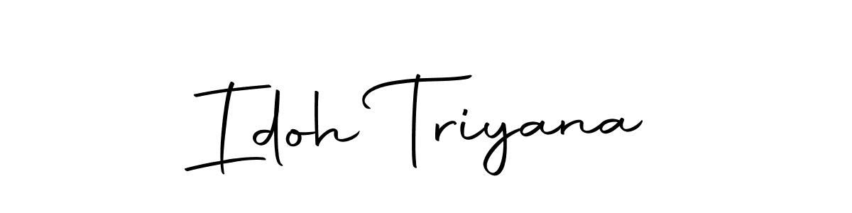 How to make Idoh Triyana signature? Autography-DOLnW is a professional autograph style. Create handwritten signature for Idoh Triyana name. Idoh Triyana signature style 10 images and pictures png
