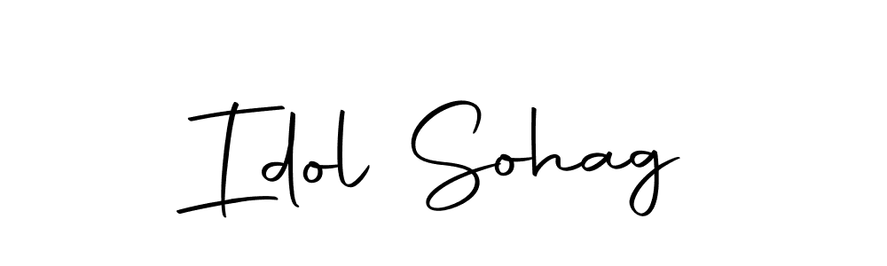 Use a signature maker to create a handwritten signature online. With this signature software, you can design (Autography-DOLnW) your own signature for name Idol Sohag. Idol Sohag signature style 10 images and pictures png