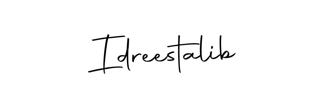 Idreestalib stylish signature style. Best Handwritten Sign (Autography-DOLnW) for my name. Handwritten Signature Collection Ideas for my name Idreestalib. Idreestalib signature style 10 images and pictures png