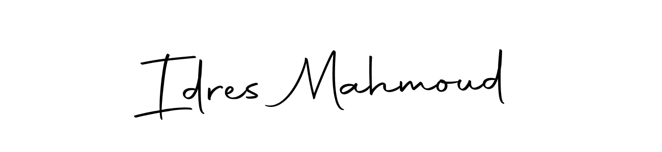 Make a beautiful signature design for name Idres Mahmoud. With this signature (Autography-DOLnW) style, you can create a handwritten signature for free. Idres Mahmoud signature style 10 images and pictures png