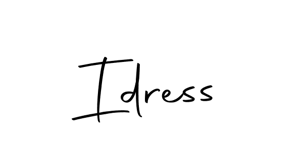 Make a beautiful signature design for name Idress. Use this online signature maker to create a handwritten signature for free. Idress signature style 10 images and pictures png