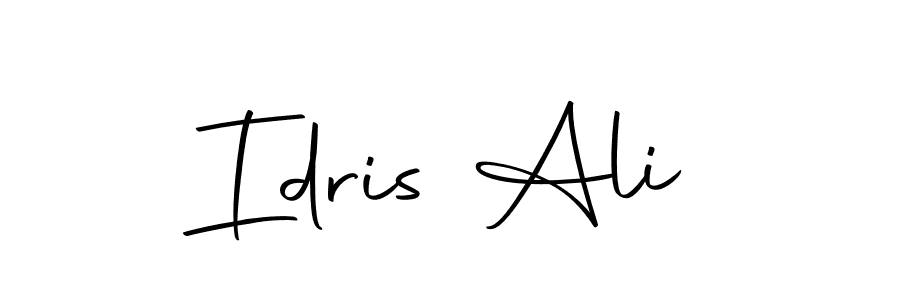 Create a beautiful signature design for name Idris Ali. With this signature (Autography-DOLnW) fonts, you can make a handwritten signature for free. Idris Ali signature style 10 images and pictures png