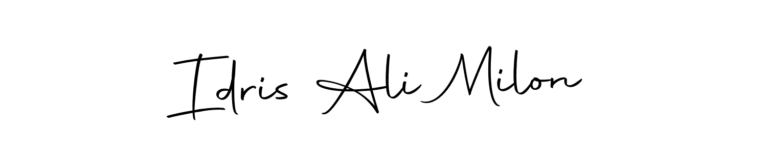 Check out images of Autograph of Idris Ali Milon name. Actor Idris Ali Milon Signature Style. Autography-DOLnW is a professional sign style online. Idris Ali Milon signature style 10 images and pictures png