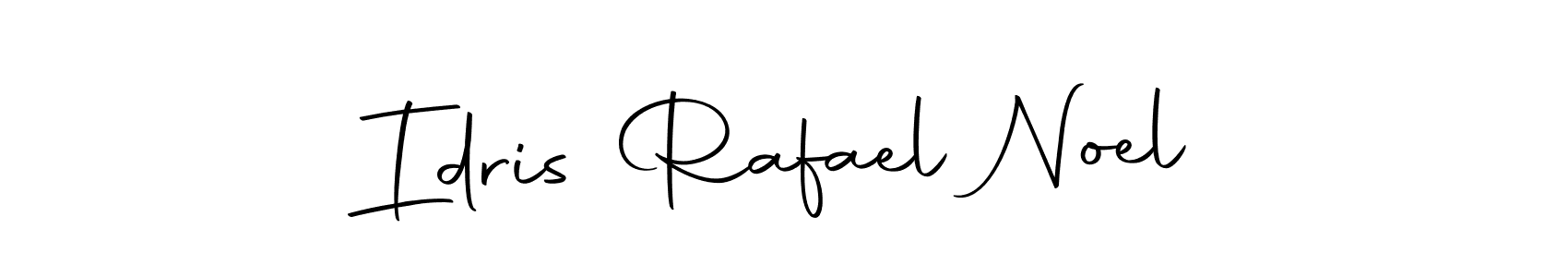 The best way (Autography-DOLnW) to make a short signature is to pick only two or three words in your name. The name Idris Rafael Noel include a total of six letters. For converting this name. Idris Rafael Noel signature style 10 images and pictures png