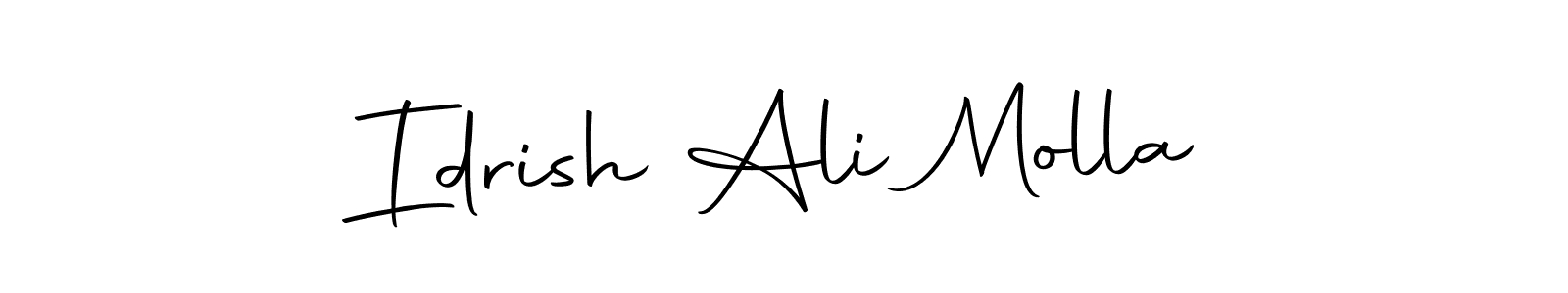 Also we have Idrish Ali Molla name is the best signature style. Create professional handwritten signature collection using Autography-DOLnW autograph style. Idrish Ali Molla signature style 10 images and pictures png