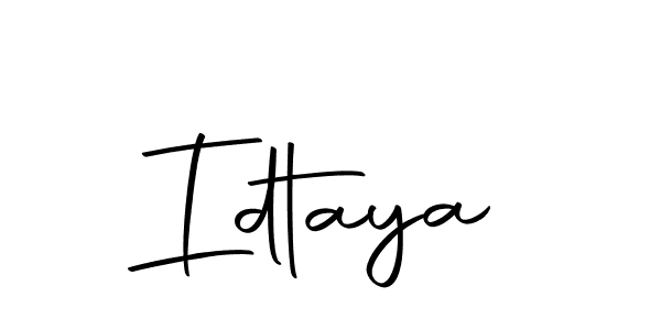 Design your own signature with our free online signature maker. With this signature software, you can create a handwritten (Autography-DOLnW) signature for name Idtaya. Idtaya signature style 10 images and pictures png