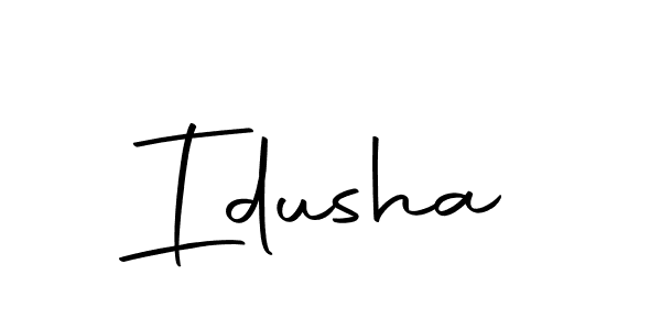 if you are searching for the best signature style for your name Idusha. so please give up your signature search. here we have designed multiple signature styles  using Autography-DOLnW. Idusha signature style 10 images and pictures png