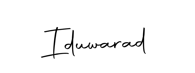 Create a beautiful signature design for name Iduwarad. With this signature (Autography-DOLnW) fonts, you can make a handwritten signature for free. Iduwarad signature style 10 images and pictures png