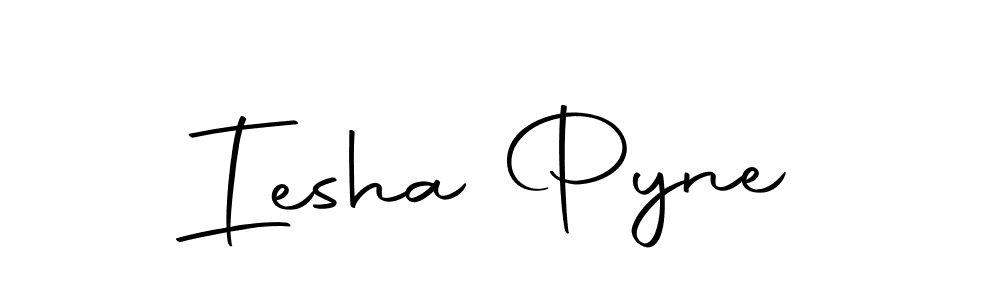 if you are searching for the best signature style for your name Iesha Pyne. so please give up your signature search. here we have designed multiple signature styles  using Autography-DOLnW. Iesha Pyne signature style 10 images and pictures png