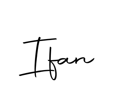 Create a beautiful signature design for name Ifan. With this signature (Autography-DOLnW) fonts, you can make a handwritten signature for free. Ifan signature style 10 images and pictures png