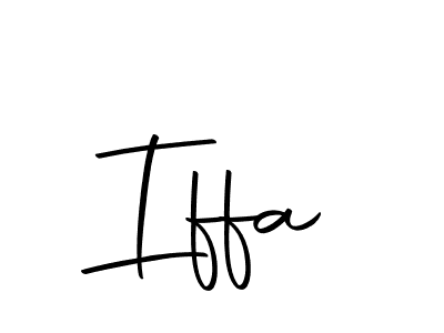 You should practise on your own different ways (Autography-DOLnW) to write your name (Iffa) in signature. don't let someone else do it for you. Iffa signature style 10 images and pictures png