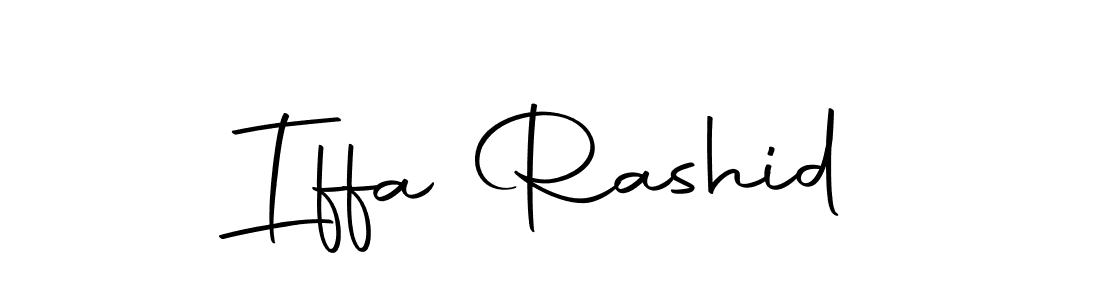 You should practise on your own different ways (Autography-DOLnW) to write your name (Iffa Rashid) in signature. don't let someone else do it for you. Iffa Rashid signature style 10 images and pictures png