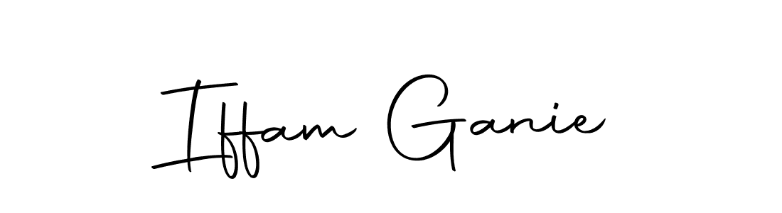 Create a beautiful signature design for name Iffam Ganie. With this signature (Autography-DOLnW) fonts, you can make a handwritten signature for free. Iffam Ganie signature style 10 images and pictures png