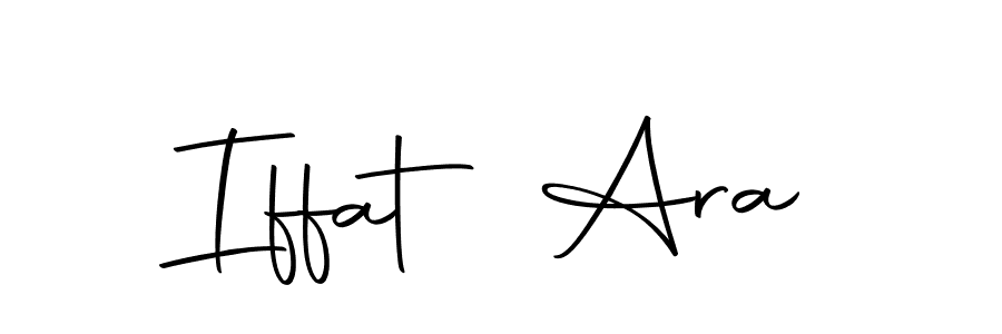 Make a beautiful signature design for name Iffat Ara. With this signature (Autography-DOLnW) style, you can create a handwritten signature for free. Iffat Ara signature style 10 images and pictures png
