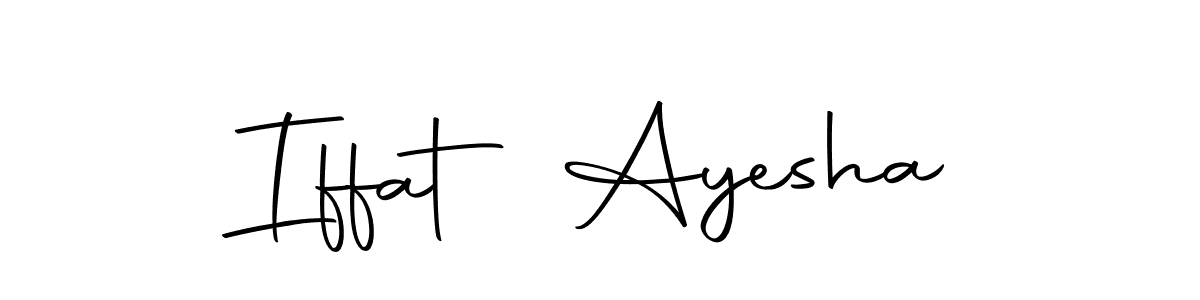 Make a beautiful signature design for name Iffat Ayesha. Use this online signature maker to create a handwritten signature for free. Iffat Ayesha signature style 10 images and pictures png