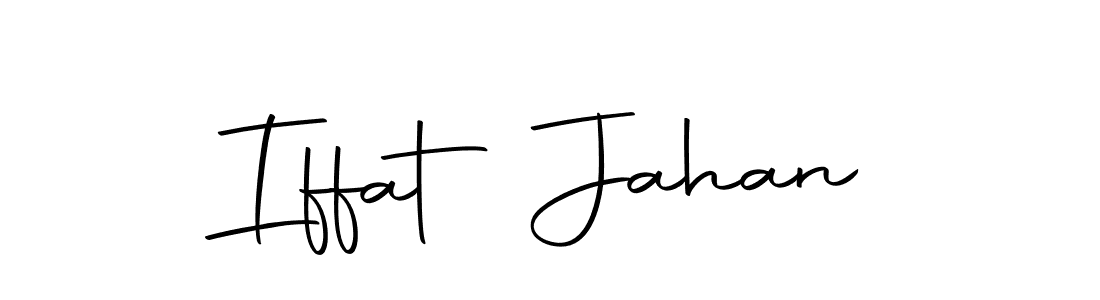 Design your own signature with our free online signature maker. With this signature software, you can create a handwritten (Autography-DOLnW) signature for name Iffat Jahan. Iffat Jahan signature style 10 images and pictures png