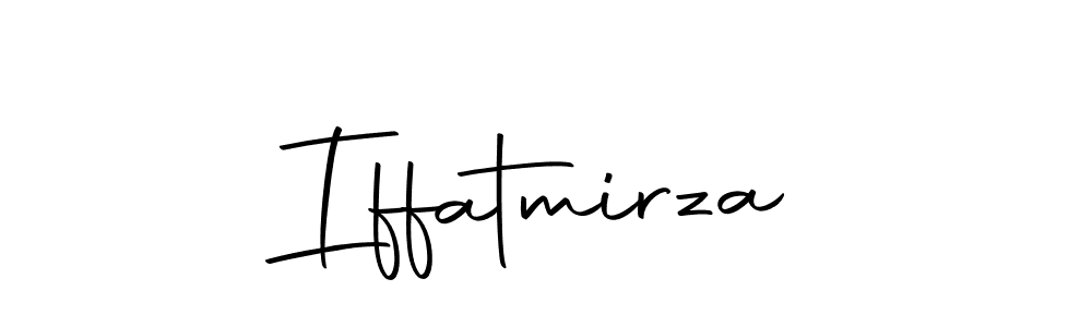 Use a signature maker to create a handwritten signature online. With this signature software, you can design (Autography-DOLnW) your own signature for name Iffatmirza. Iffatmirza signature style 10 images and pictures png