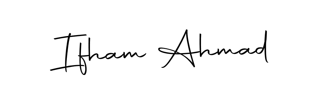 Use a signature maker to create a handwritten signature online. With this signature software, you can design (Autography-DOLnW) your own signature for name Ifham Ahmad. Ifham Ahmad signature style 10 images and pictures png