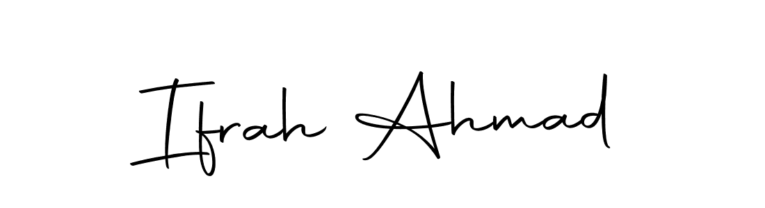 Make a beautiful signature design for name Ifrah Ahmad. Use this online signature maker to create a handwritten signature for free. Ifrah Ahmad signature style 10 images and pictures png