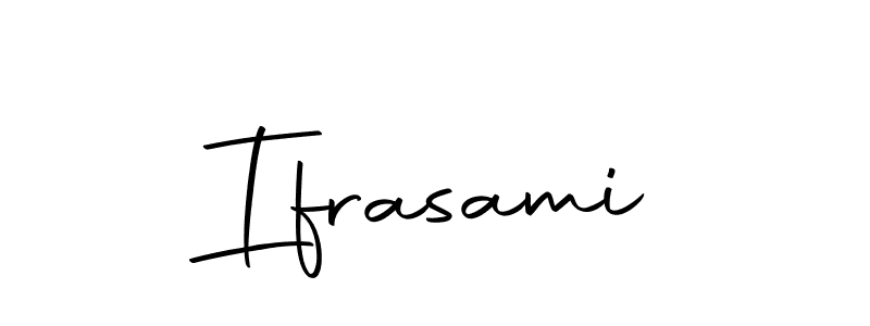 Design your own signature with our free online signature maker. With this signature software, you can create a handwritten (Autography-DOLnW) signature for name Ifrasami. Ifrasami signature style 10 images and pictures png