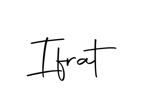 Make a beautiful signature design for name Ifrat. Use this online signature maker to create a handwritten signature for free. Ifrat signature style 10 images and pictures png