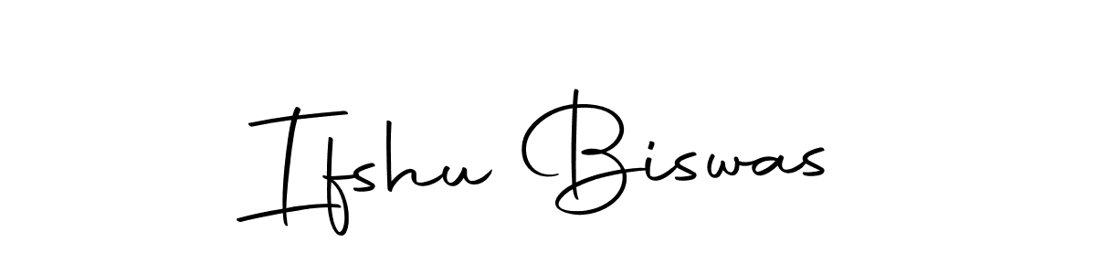 You should practise on your own different ways (Autography-DOLnW) to write your name (Ifshu Biswas) in signature. don't let someone else do it for you. Ifshu Biswas signature style 10 images and pictures png